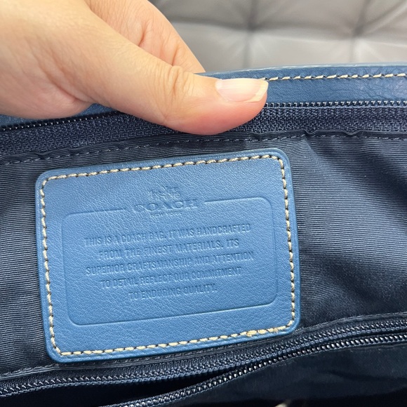 COACH Men Heritage Leather Foldover Bag F70558 Detachable shoulder strap - Picture 5 of 8